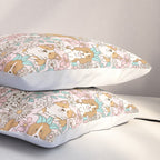 Floral Puppies Pillow Sham Gallery Image 3
