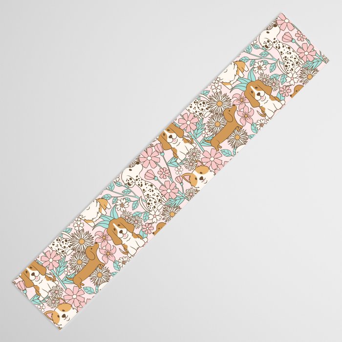 Floral Puppies Table Runner Gallery Image 3