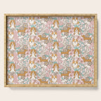 Floral Puppies Serving Tray Gallery Image 1