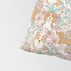 Floral Puppies Pillow Sham Gallery Image 4