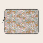 Floral Puppies Laptop Sleeve Gallery Image 1