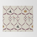 Halloween Lattice Pattern Throw Blanket Gallery Image 2