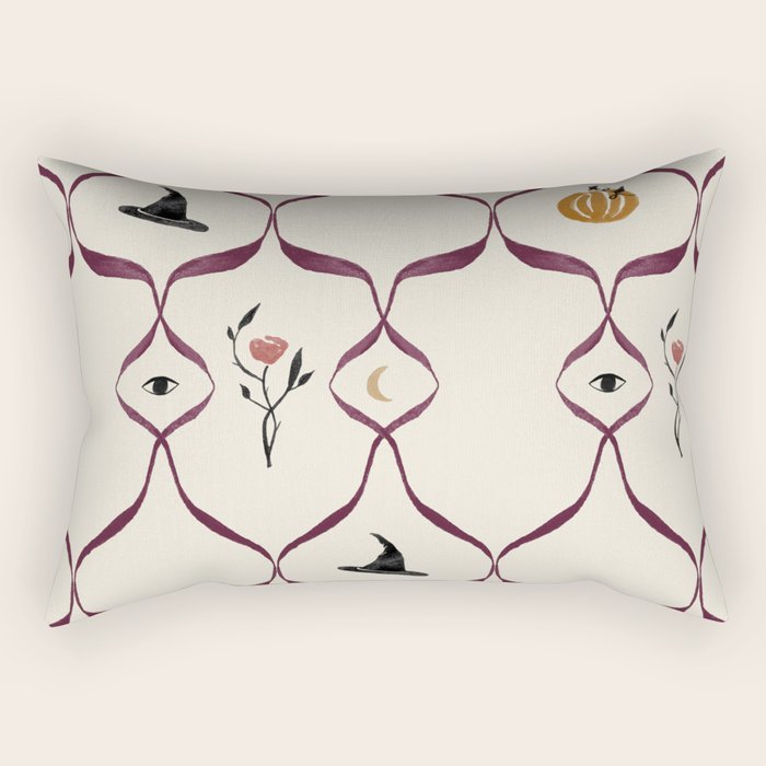Halloween Lattice Pattern Rectangular Pillow Gallery Image 1