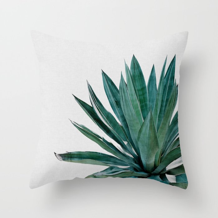 Agave Cactus Throw Pillow Gallery Image 1