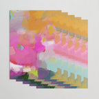 pink sun clouds abstract Wrapping Paper Gallery Image 3
