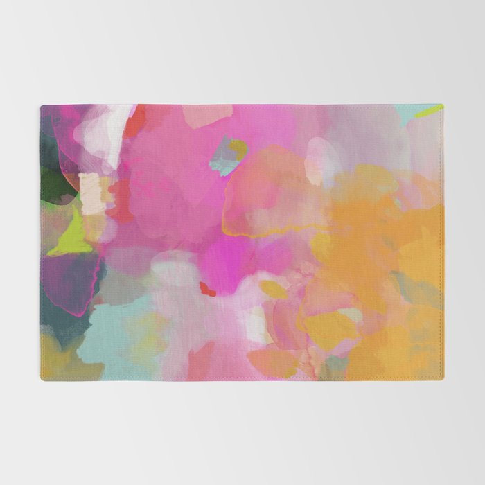 pink sun clouds abstract Rug Gallery Image 2