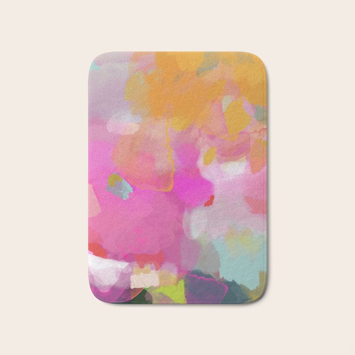 pink sun clouds abstract Bath Mat Gallery Image 1
