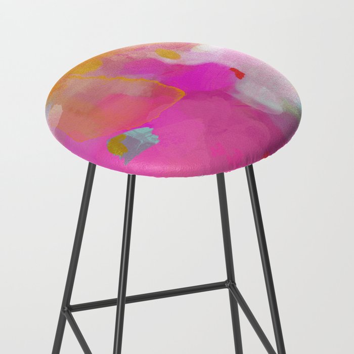 pink sun clouds abstract Stool Gallery Image 2