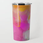 pink sun clouds abstract Travel Mug Gallery Image 1
