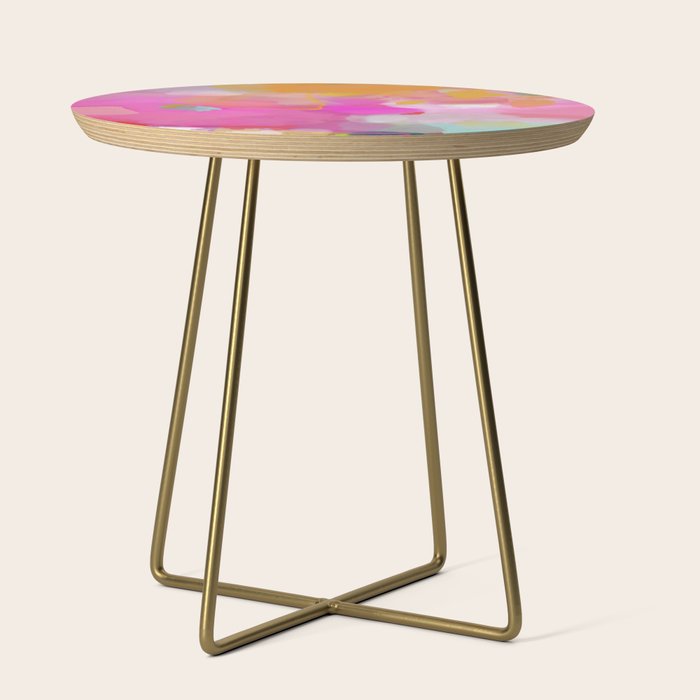 pink sun clouds abstract Side Table Gallery Image 1