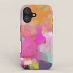 pink sun clouds abstract iPhone Case Gallery Image 1