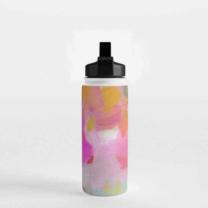 pink sun clouds abstract Water Bottle Gallery Image 2