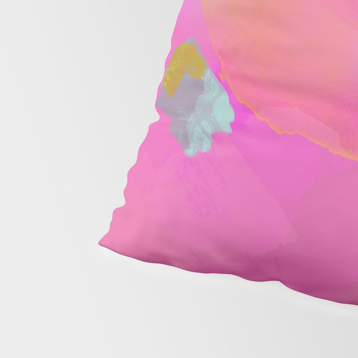 pink sun clouds abstract Pillow Sham Gallery Image 4
