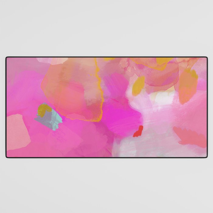 pink sun clouds abstract Desk Mat Gallery Image 3