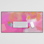 pink sun clouds abstract Desk Mat Gallery Image 1