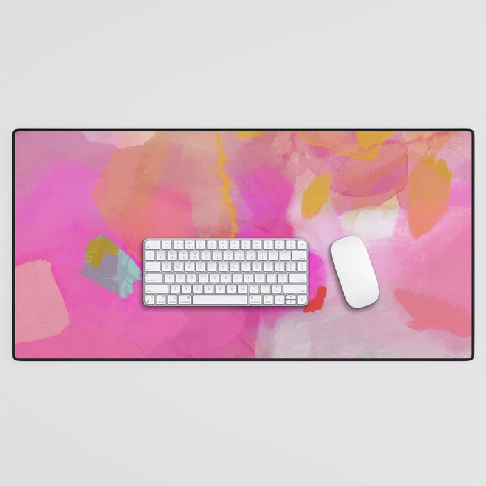 pink sun clouds abstract Desk Mat Gallery Image 1
