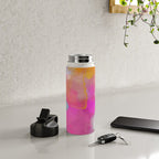 pink sun clouds abstract Water Bottle Gallery Image 4