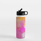 pink sun clouds abstract Water Bottle Gallery Image 1