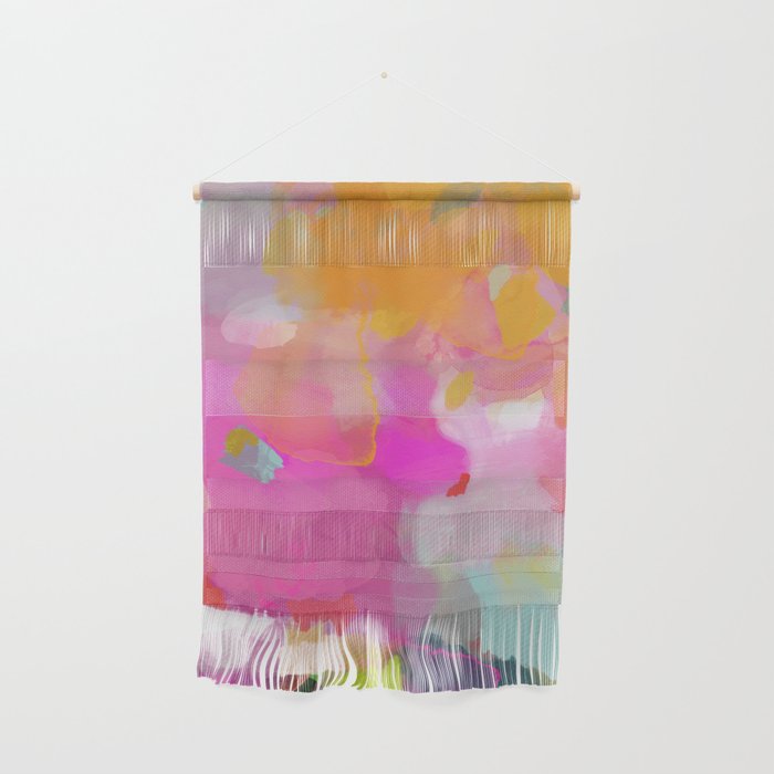 pink sun clouds abstract Wall Hanging Gallery Image 1