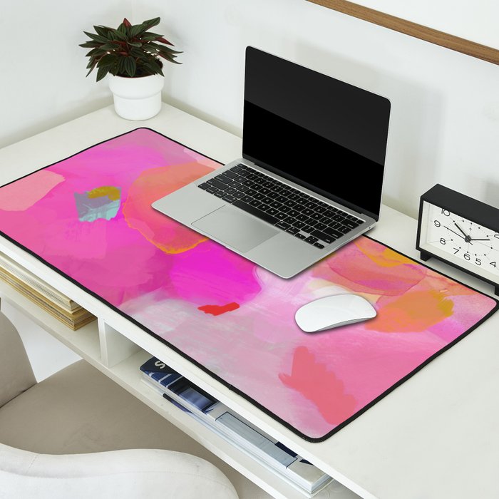 pink sun clouds abstract Desk Mat Gallery Image 2