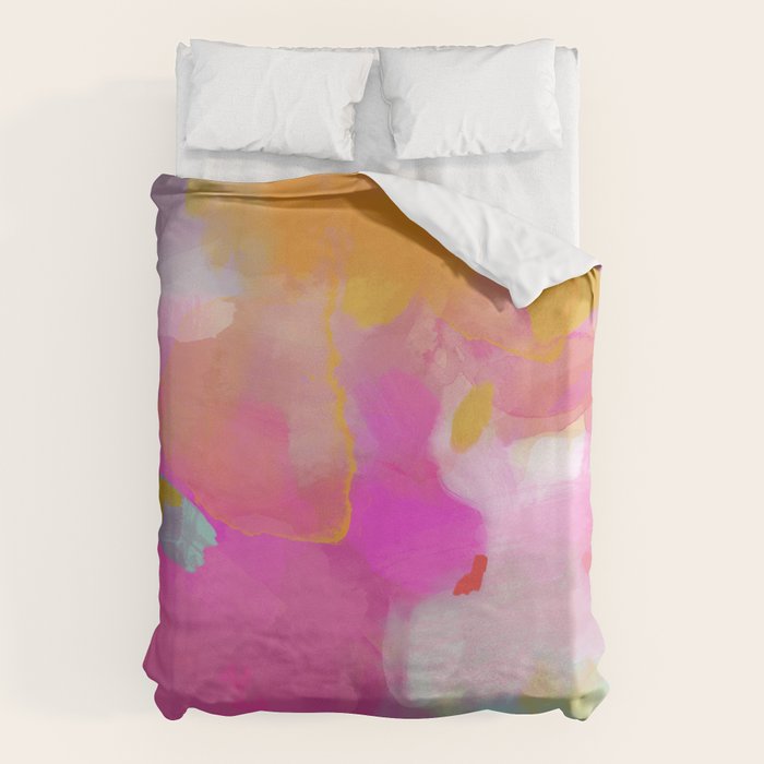 pink sun clouds abstract Duvet Cover Gallery Image 6