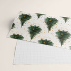 Vintage Merry Christmas Tree  Wrapping Paper Gallery Image 2