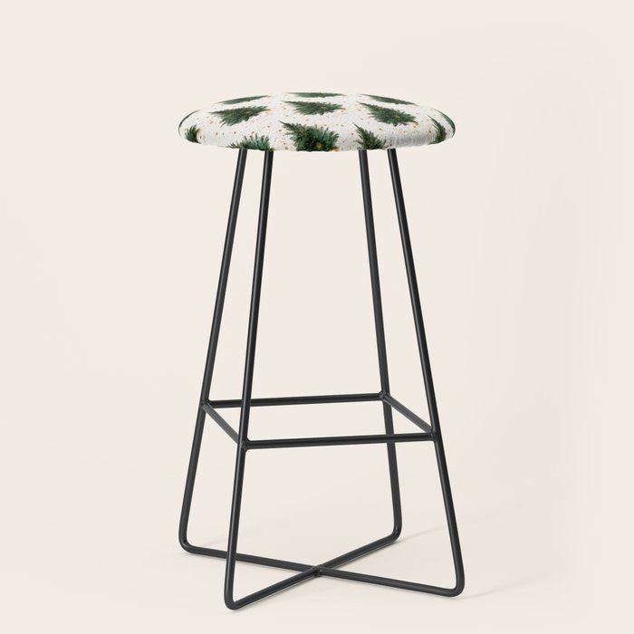 Vintage Merry Christmas Tree  Stool Gallery Image 1