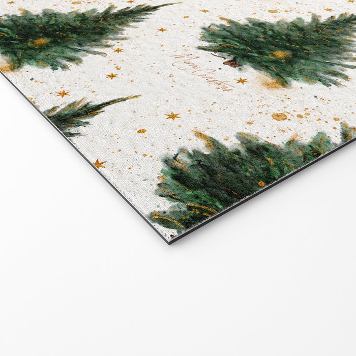 Vintage Merry Christmas Tree  Welcome Mat Gallery Image 2