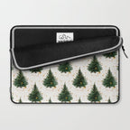 Vintage Merry Christmas Tree  Laptop Sleeve Gallery Image 2