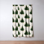 Vintage Merry Christmas Tree  Window Curtain Gallery Image 3