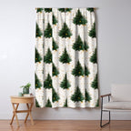Vintage Merry Christmas Tree  Window Curtain Gallery Image 5