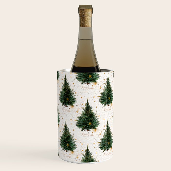 Vintage Merry Christmas Tree  Wine Chiller Gallery Image 2