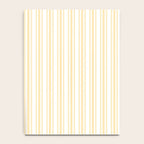 Trendy Large Buttercup Yellow Pastel Butter French Mattress Ticking Double Stripes Notebook Gallery Image 4