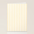 Trendy Large Buttercup Yellow Pastel Butter French Mattress Ticking Double Stripes Stationery Card Gallery Image 2