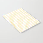 Trendy Large Buttercup Yellow Pastel Butter French Mattress Ticking Double Stripes Notebook Gallery Image 2