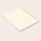 Trendy Large Buttercup Yellow Pastel Butter French Mattress Ticking Double Stripes Notebook Gallery Image 3