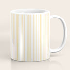 Trendy Large Buttercup Yellow Pastel Butter French Mattress Ticking Double Stripes Coffee Mug Gallery Image 1