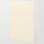 Trendy Large Buttercup Yellow Pastel Butter French Mattress Ticking Double Stripes Wallpaper Gallery Image 2