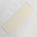 Trendy Large Buttercup Yellow Pastel Butter French Mattress Ticking Double Stripes Yoga Mat Gallery Image 1