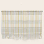 Trendy Large Buttercup Yellow Pastel Butter French Mattress Ticking Double Stripes Wall Hanging Gallery Image 1