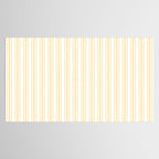 Trendy Large Buttercup Yellow Pastel Butter French Mattress Ticking Double Stripes Tablecloth Gallery Image 2