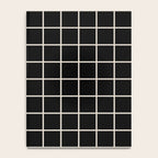 Grid Pattern Black and Linen White Notebook Gallery Image 4