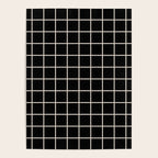 Grid Pattern Black and Linen White Poster Gallery Image 4