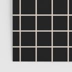 Grid Pattern Black and Linen White Poster Gallery Image 3