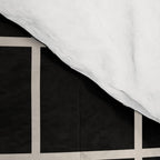 Grid Pattern Black and Linen White Comforter Gallery Image 4