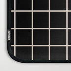 Grid Pattern Black and Linen White Laptop Sleeve Gallery Image 3