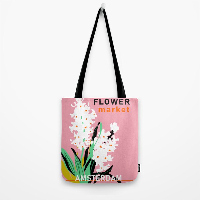 Flower Market Amsterdam Tote Bag Gallery Image 2