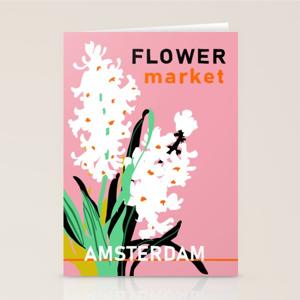 Flower Market Amsterdam Stationery Card Gallery Image 2