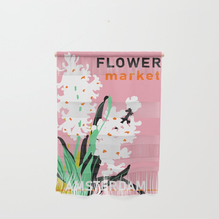 Flower Market Amsterdam Wall Hanging Gallery Image 1