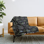 Botanical Woodland Bulbs  Throw Blanket Gallery Image 1